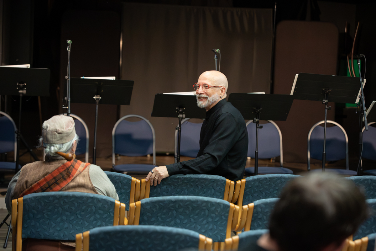 Director Bruce Akpan Hostetler gears up for action